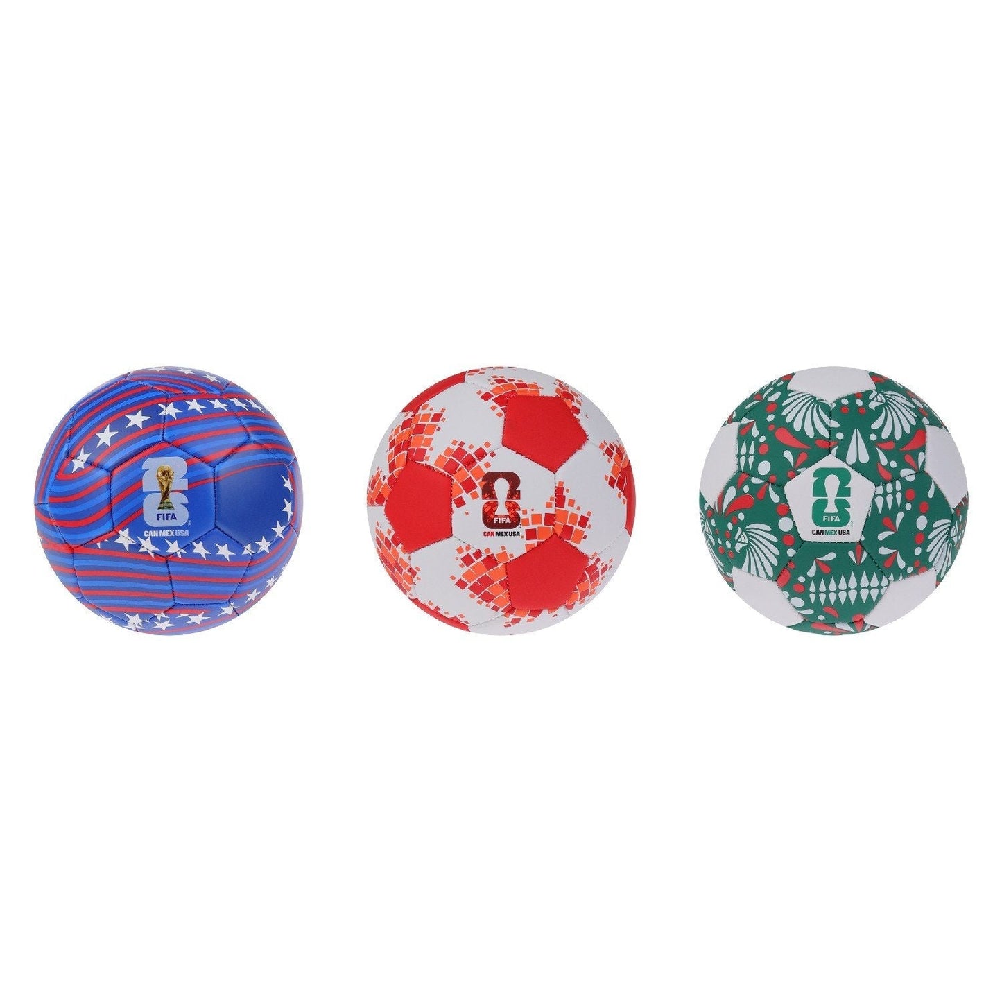 FIFA World Cup 2026™ Host Country Mini Football 3 Pack